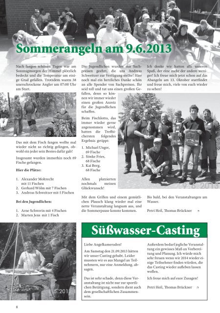 Ausgabe 2/2013 - Bergedorfer Anglerverein