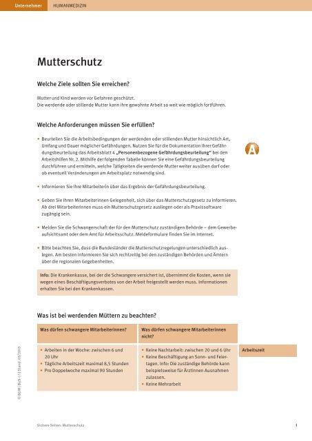 Mutterschutz Mutter Und Kind Werden Vor Gefahren Geschutzt Die