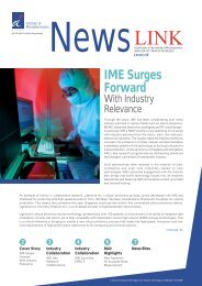 IME Surges Forward - Institute of Microelectronics - A*Star