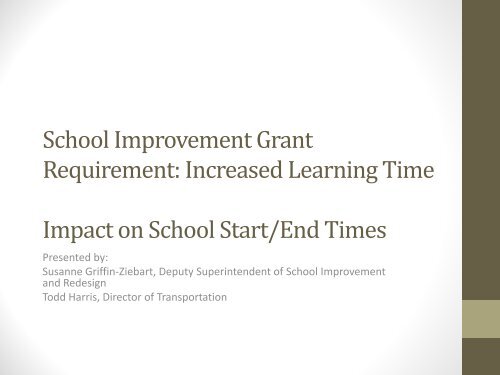 School Improvement Grant Requirement ... - Bibb County Schools