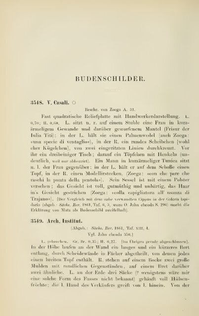 Antike Bildwerke in Rom : mit Ausschluss der ... - Warburg Institute