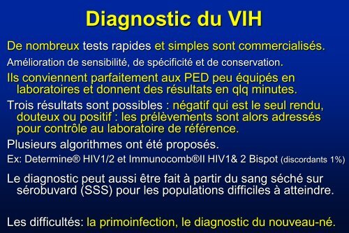 Prise en charge des VIH - IMEA