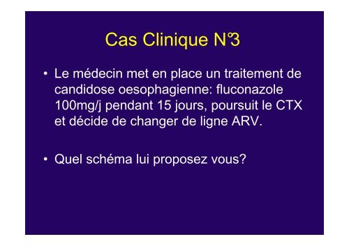 CAS CLINIQUES VIH/SIDA - IMEA