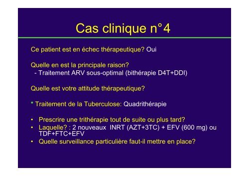 CAS CLINIQUES VIH/SIDA - IMEA