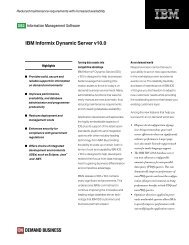 IBM Informix Dynamic Server v10.0 - BYTEC Bodry Technology GmbH