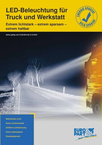 LED-Beleuchtung für Truck und Werkstatt