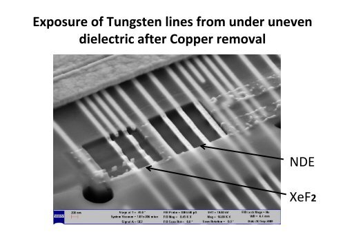 Novel Dielectric Etch Solution for FIB Circuit Edit: Application ... - Imec