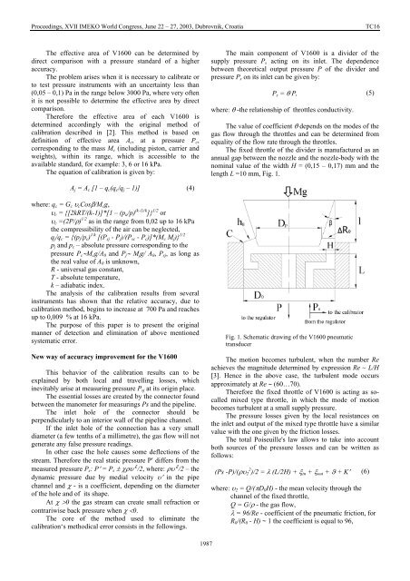 new way of accuracy improvement for the pneumatic ... - imeko