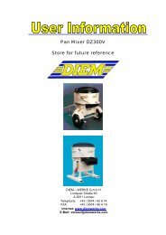 Pan Mixer DZ300V Store for future reference