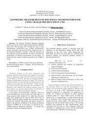 geometric measurement of rockwell diamond indenter using ... - imeko