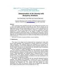 Determination of Air Density with Buoyancy Artefacts - imeko