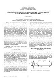 assessment of the applicability of the weight vector theory for coriolis ...