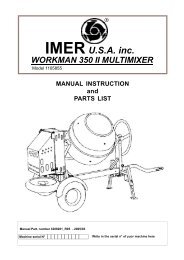 Workman II 350 Manual - IMER USA.