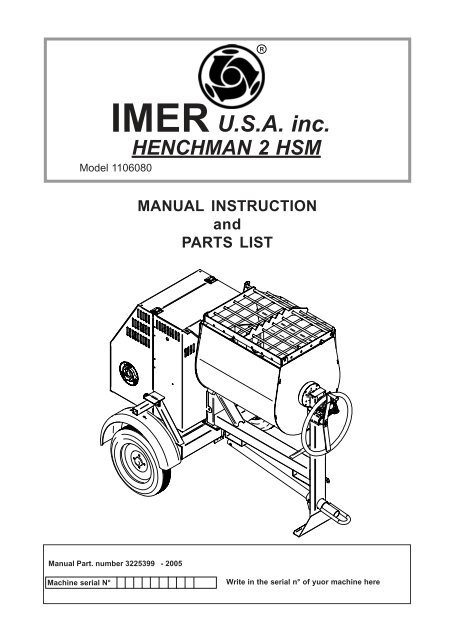 Henchman 2 HSM - IMER USA.