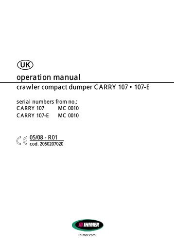 View Equipment Manual - IMER USA.