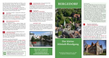 BERGEDORF Der kleine Altstadt-Rundgang - Bergedorf - Info