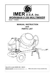 Workman II 250 Manual - IMER USA.