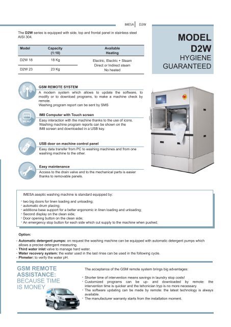 ASEPTIC WASHING MACHINE - IMESA SpA