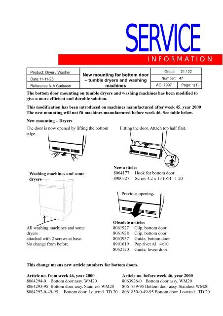 Spare part catalogue