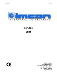 L030503B - IMESA SpA