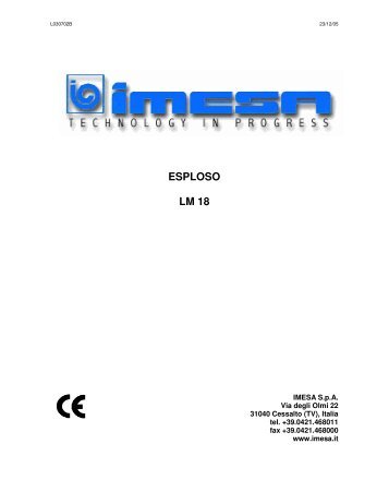 L030702B - IMESA SpA