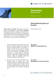 Newsletter Brazilian Desk Ausgabe 26 - Heuking Kühn Lüer Wojtek