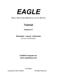 Tutorial EAGLE 4.1 -- 2nd edition - Cadsoft