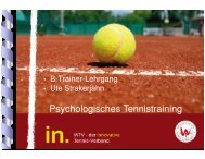 Psychologisches Tennistraining - WTV