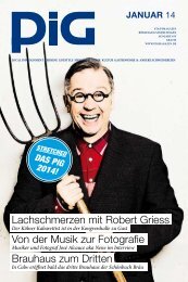 Lachschmerzen mit Robert Griess Von der Musik zur ... - PIGmagazin