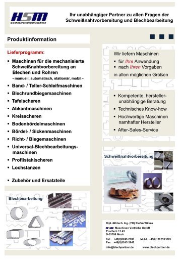 Produktinformation HSM - Branchenbuch meinestadt.de