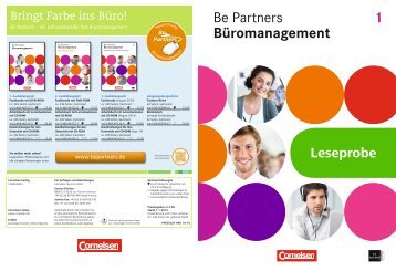 DownloadLeseprobe Be Partners Fachkunde 1 - Cornelsen Verlag