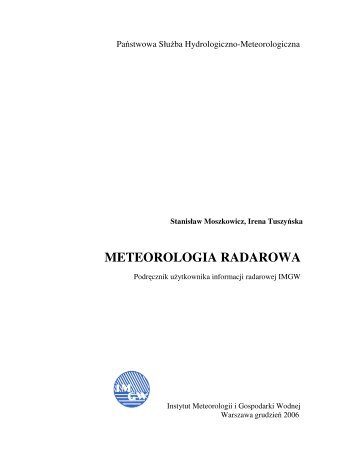 meteorologia radarowa - Instytut Meteorologii i Gospodarki Wodnej