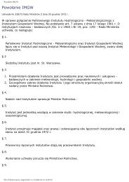 PowoÅanie IMGW - Instytut Meteorologii i Gospodarki Wodnej