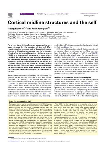 Cortical midline structures and the self - ResearchGate
