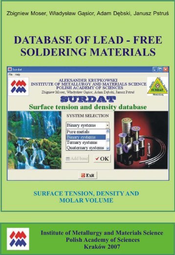 FREE SOLDERING MATERIALS, SURFACE TENSION