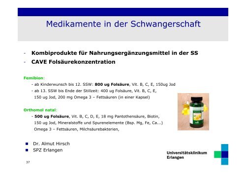 Medikamente in der Schwangerschaft bei Spina bifida und ... - ASbH