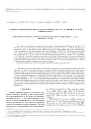 Evaluation of the microstructure and magnetic properties of ...