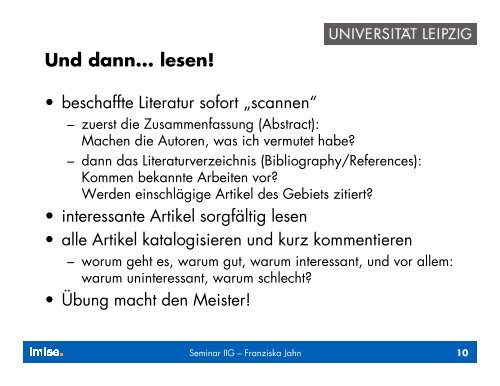 Folien der EinfÃ¼hrungsveranstaltung am 9.11.09 (208 kB, 30 Seiten)