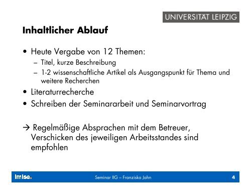 Folien der EinfÃ¼hrungsveranstaltung am 9.11.09 (208 kB, 30 Seiten)