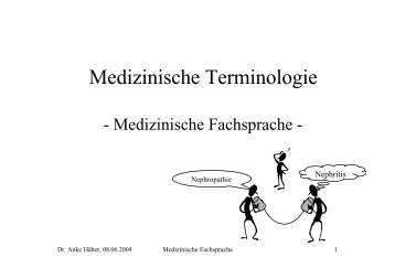 Medizinische Fachsprache