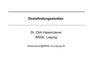 Dosisfindungsstudien (454 kB, 38 Seiten) - UniversitÃ¤t Leipzig