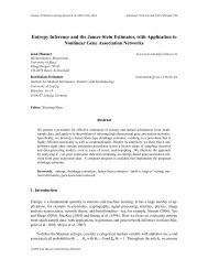 Entropy Inference and the James-Stein Estimator, with Application to ...