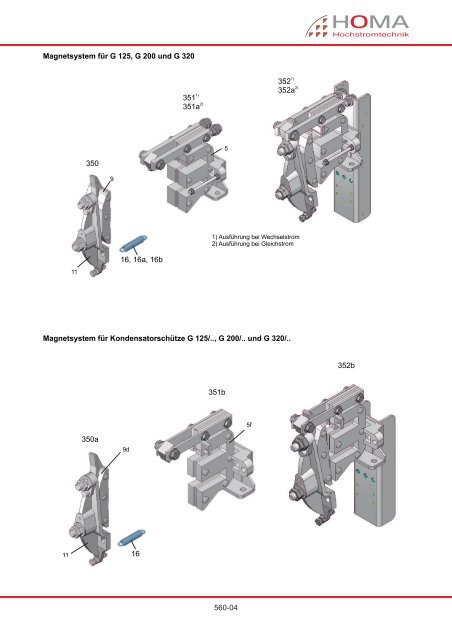 Ersatzteile für Luftschütze, Hochstrom-Ausschalter und ...