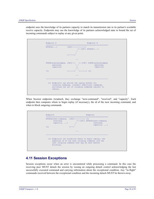 AMQP Specification Transport