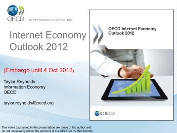 OECD Internet Economy Outlook 2012 (Presentation)