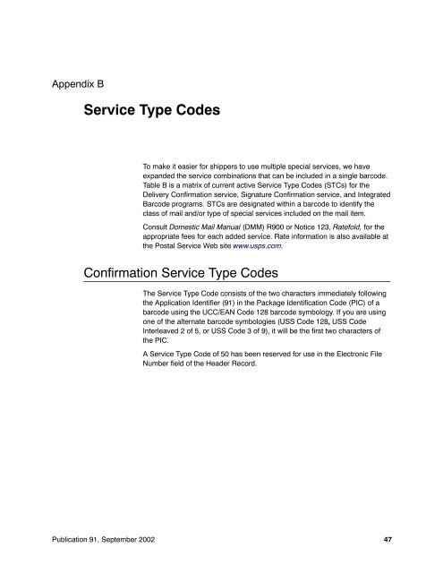 Publication 91 - Confirmation Services Technical Guide