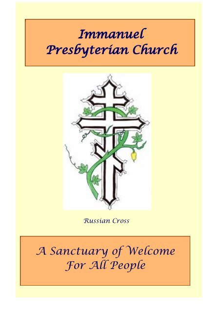 A Sanctuary of Welcome For All People - Immanuel Presbyterian ...