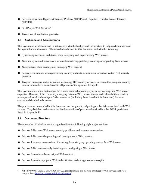 NIST 800-44 Version 2 Guidelines on Securing Public Web Servers