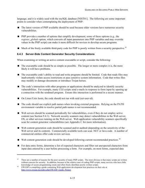 NIST 800-44 Version 2 Guidelines on Securing Public Web Servers