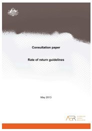 Consultation paper Rate of return guidelines - Australian Energy ...